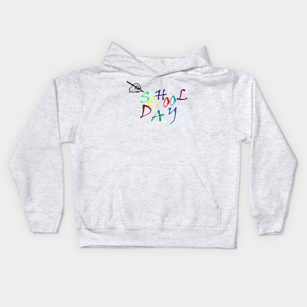 school day Kids Hoodie by sarahnash